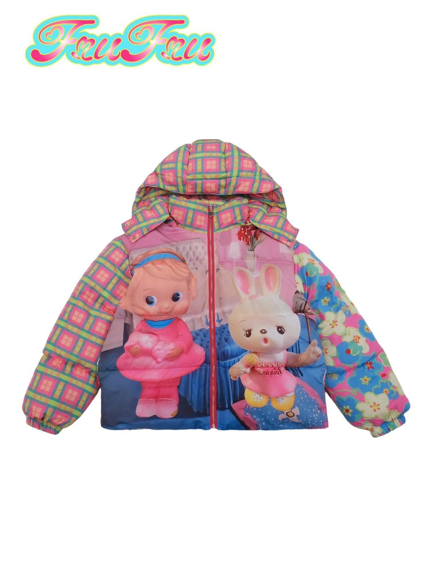 Frufru Gulu Colorful Cartoon Print Mid Length Women&