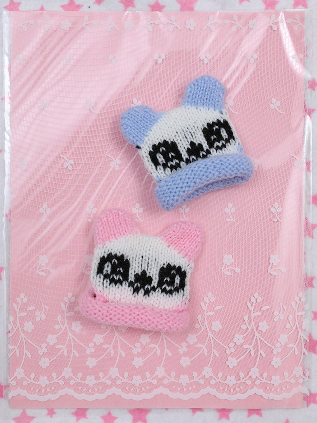 Frufru Gulu Cute Handmade Knit Bear Side Clip Women&