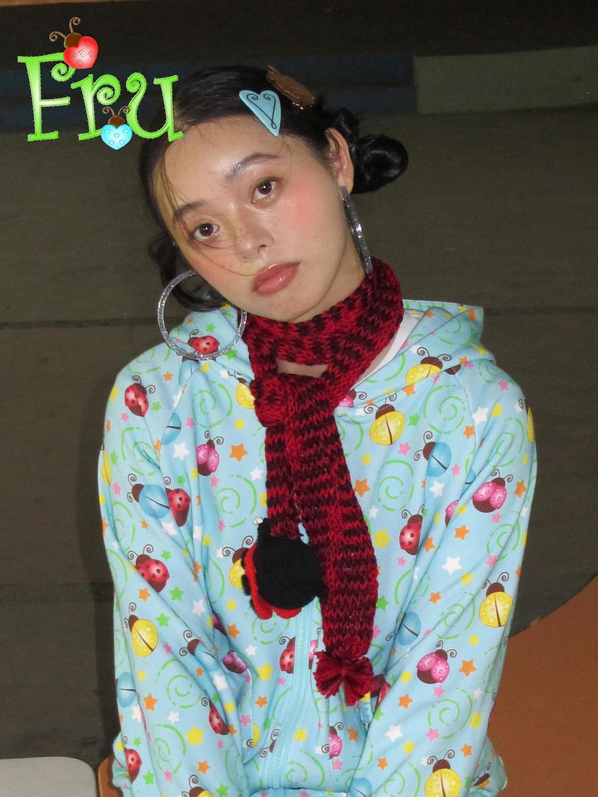 Frufru Gulu Cute Handmade Knit Beetle Animal Motif Rectangular Women&