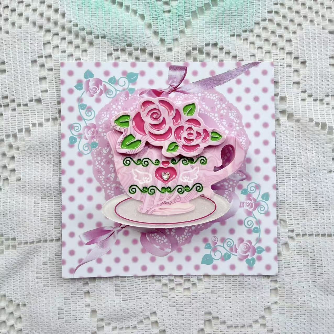 Frufru_Gulu_Pink_Yellow_Retro_Rose_Coffee_Cup_Floral_Print_Women&