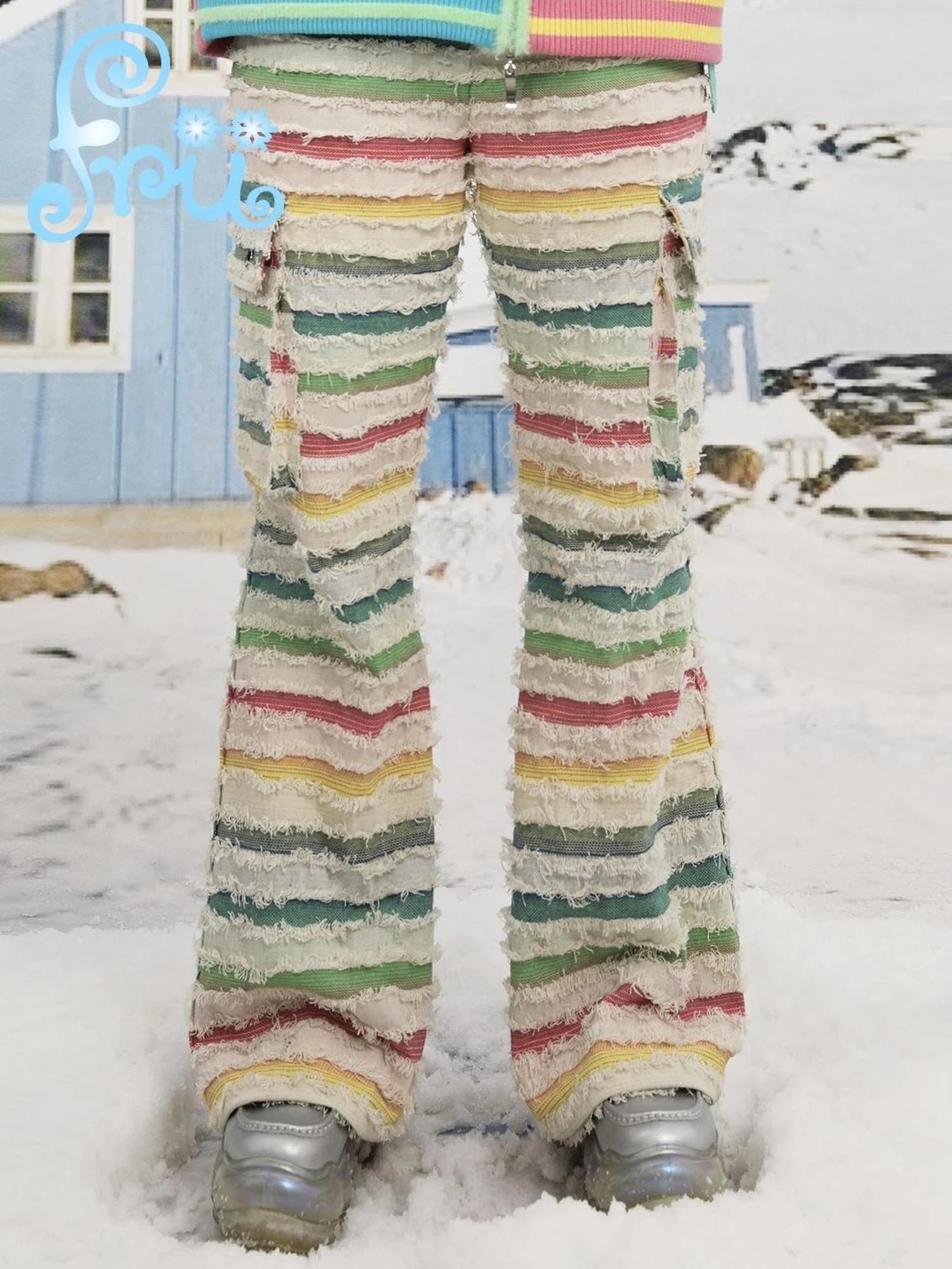 Frufru Gulu Winter Striped Jeans Millennium Contrast