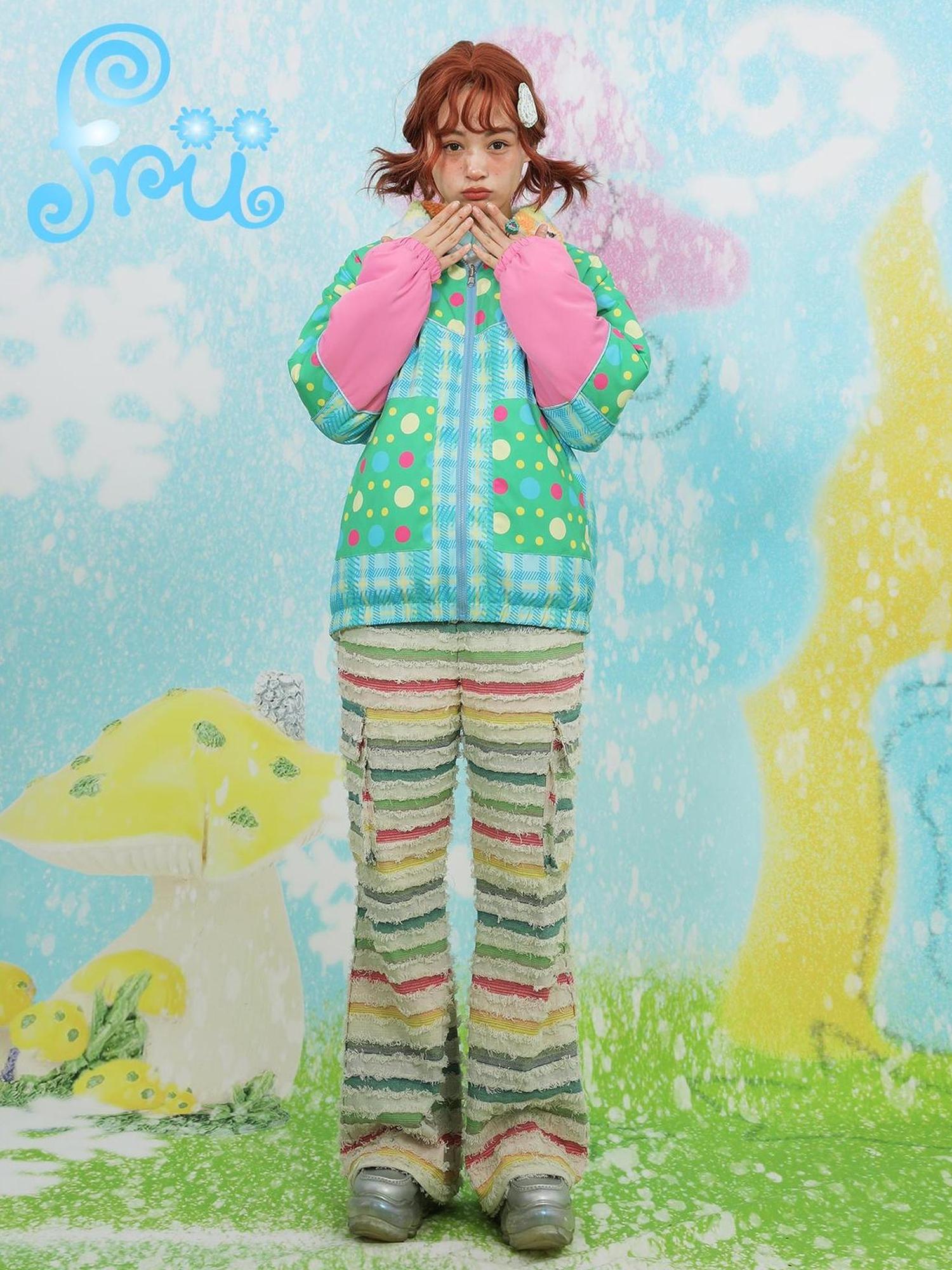 Frufru Gulu Frufru Gulu Winter Striped Jeans Millennium Contrast