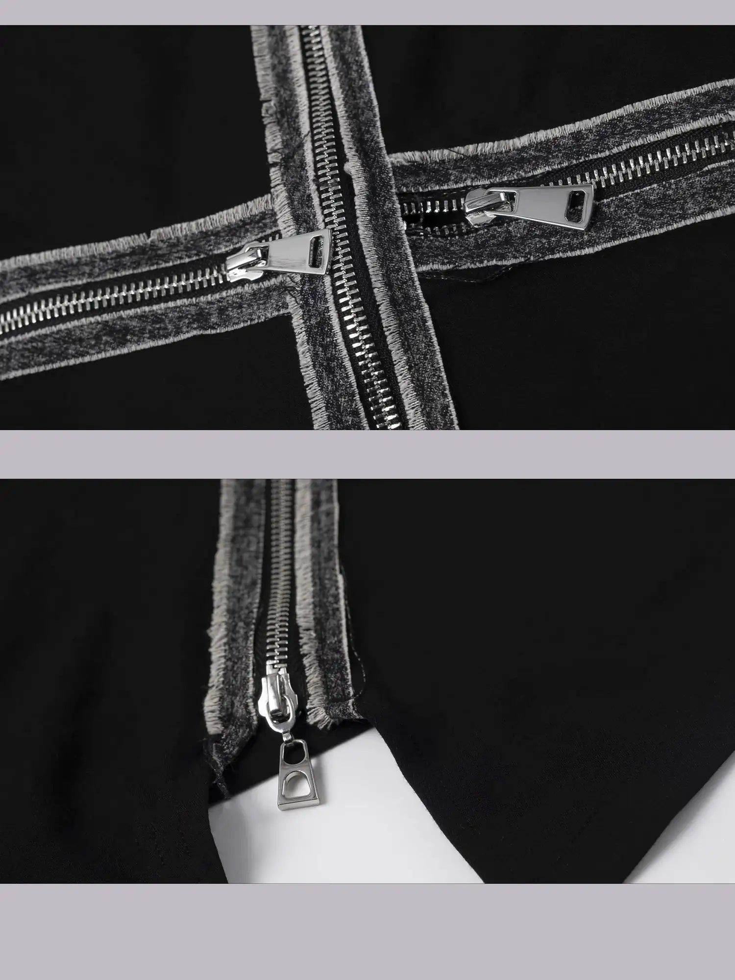 Frustration Garden Dark Punk Cross Hooded Knit Top