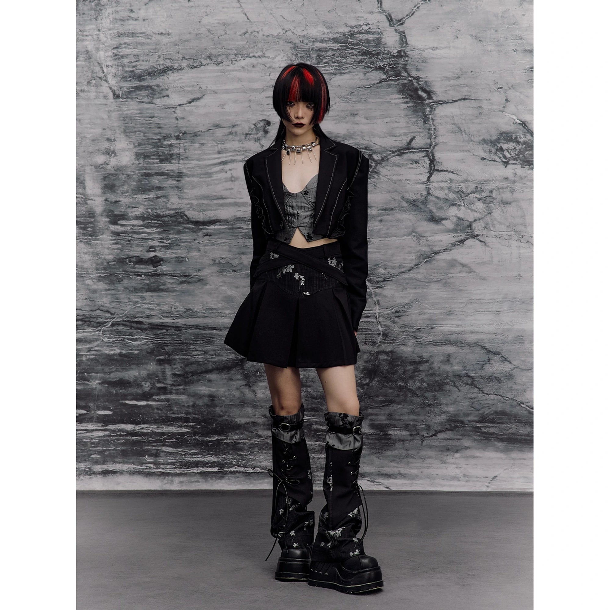 Frustration_Garden_Deconstructed_Punk_Corset_Blazer_V-neck_T-shirt_Long_Sleeve_MISSTT