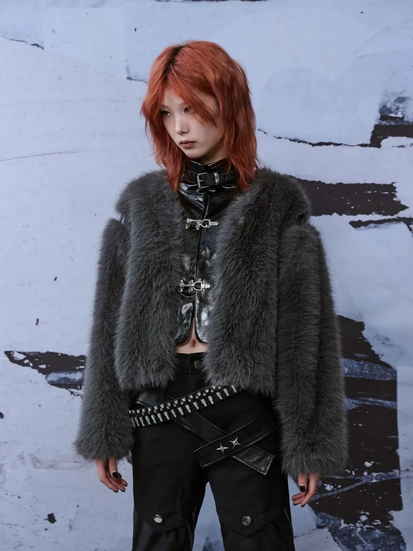 Frustration Garden Deconstructed Punk Fur Coat