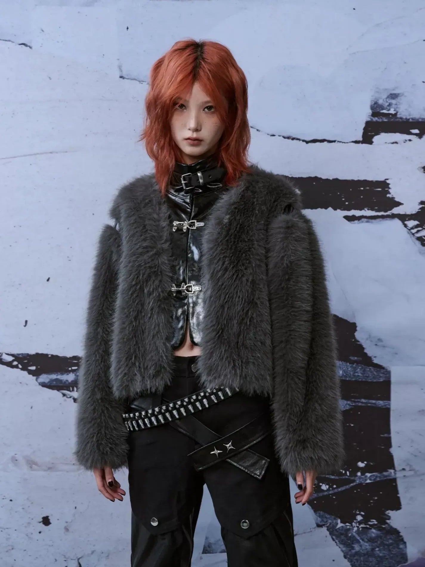 Frustration Garden Deconstructed Punk Fur Coat