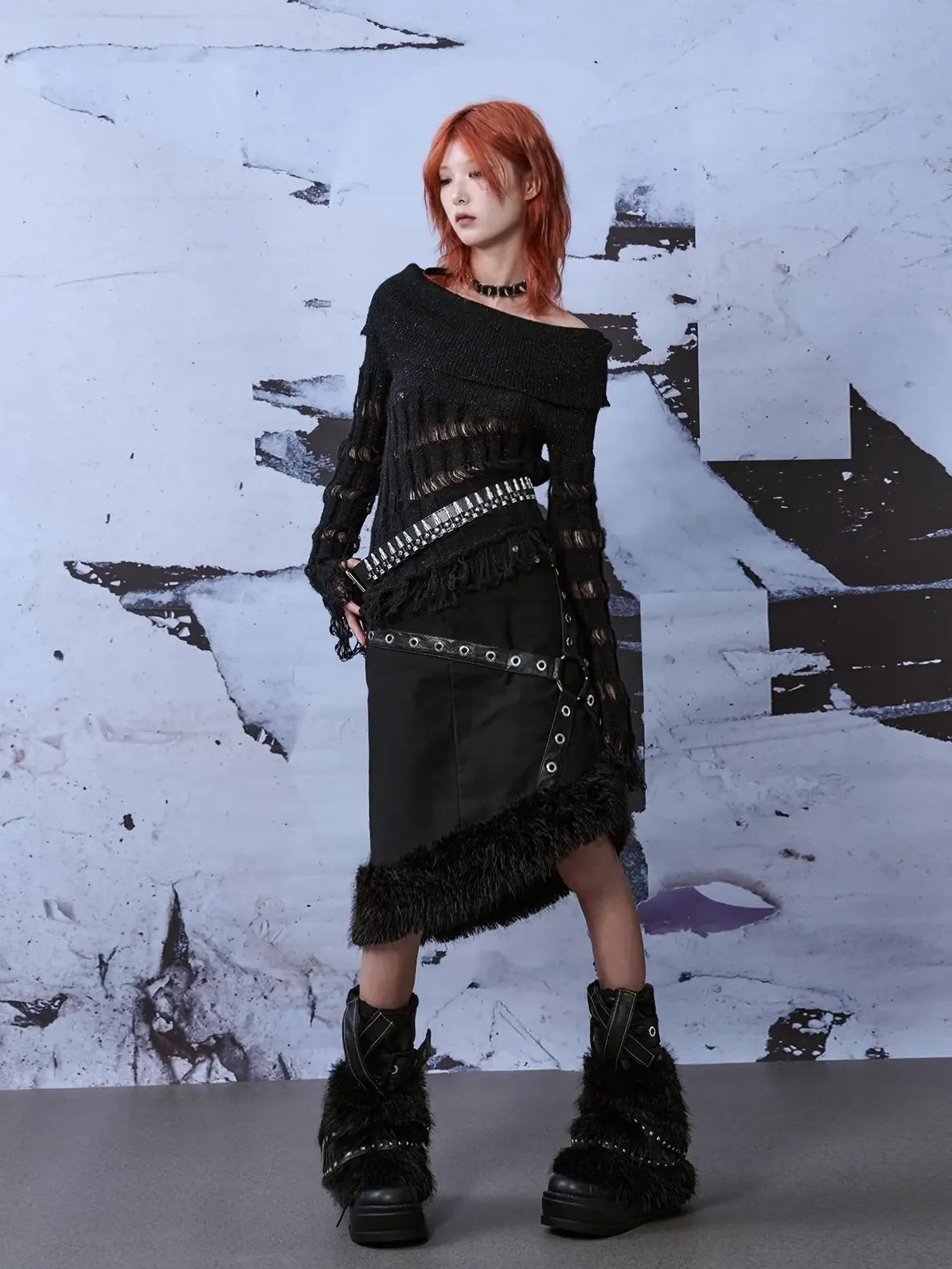 Frustration Garden Heavy Studded Metal Punk Belt