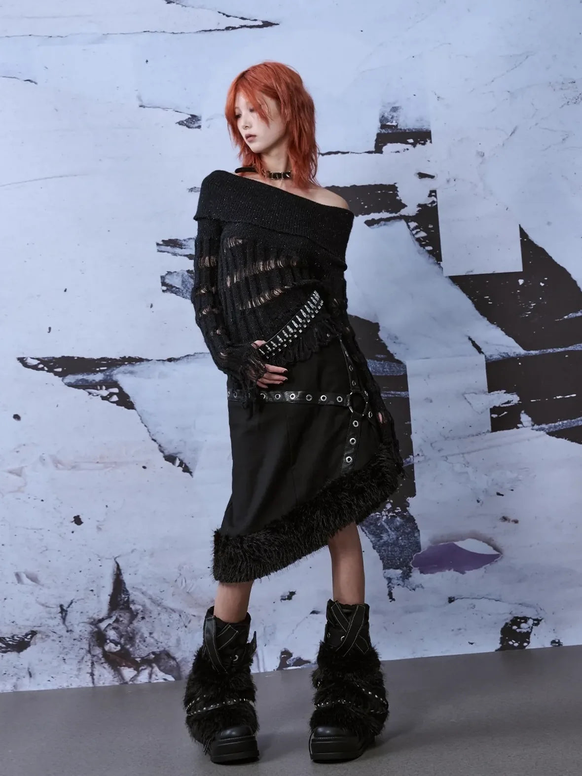 Frustration Garden Heavy Studded Metal Punk Belt