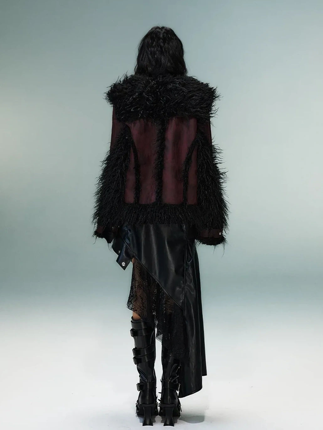 Frustration Garden Heavywork Punk Shearling Coat