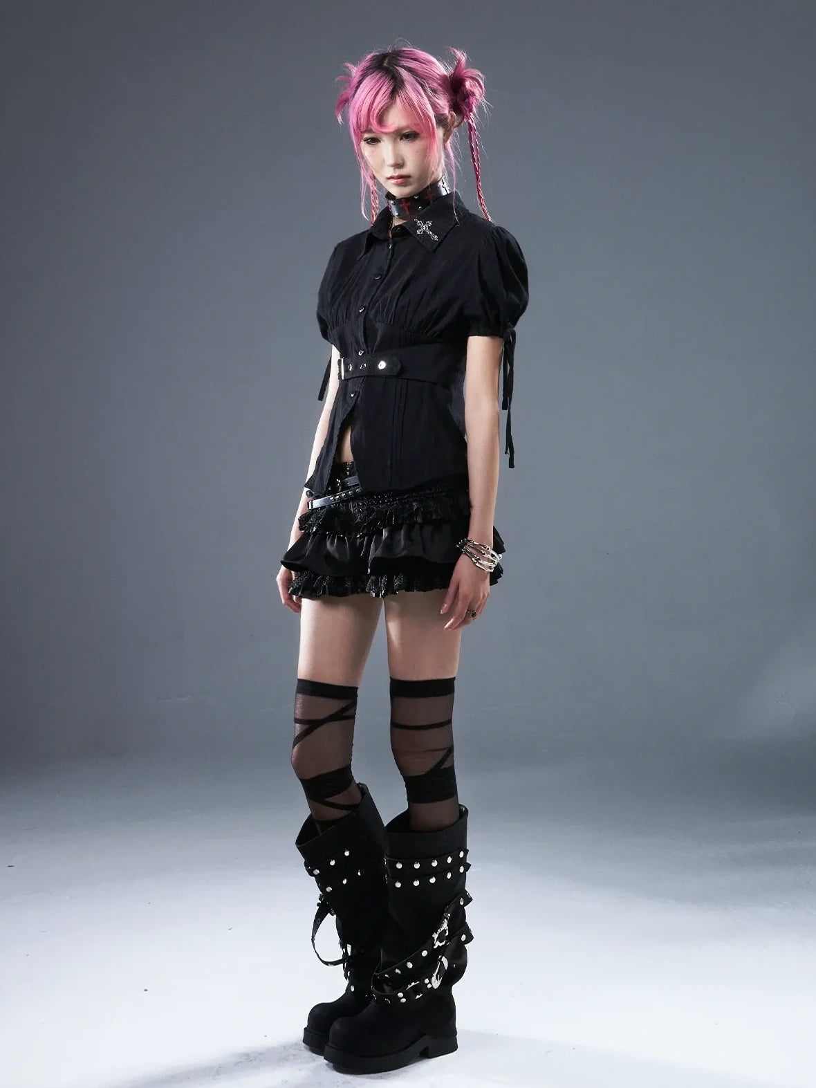 Punk Lace Ballet Flounce Low Waist Bloom Shorts