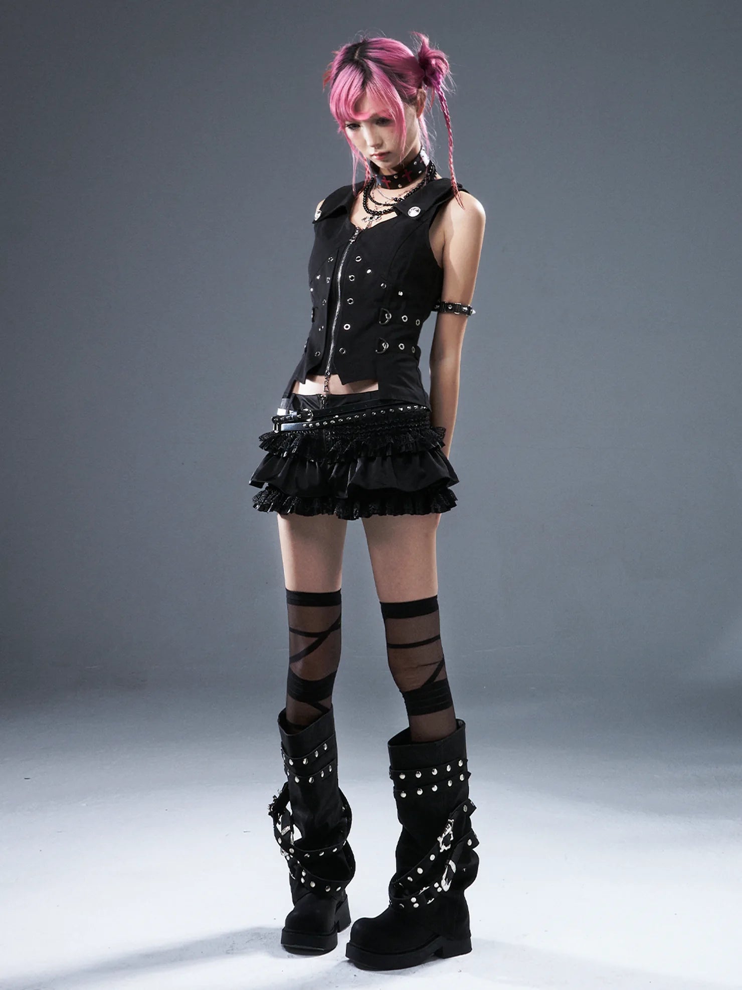 Punk Lace Ballet Flounce Low Waist Bloom Shorts