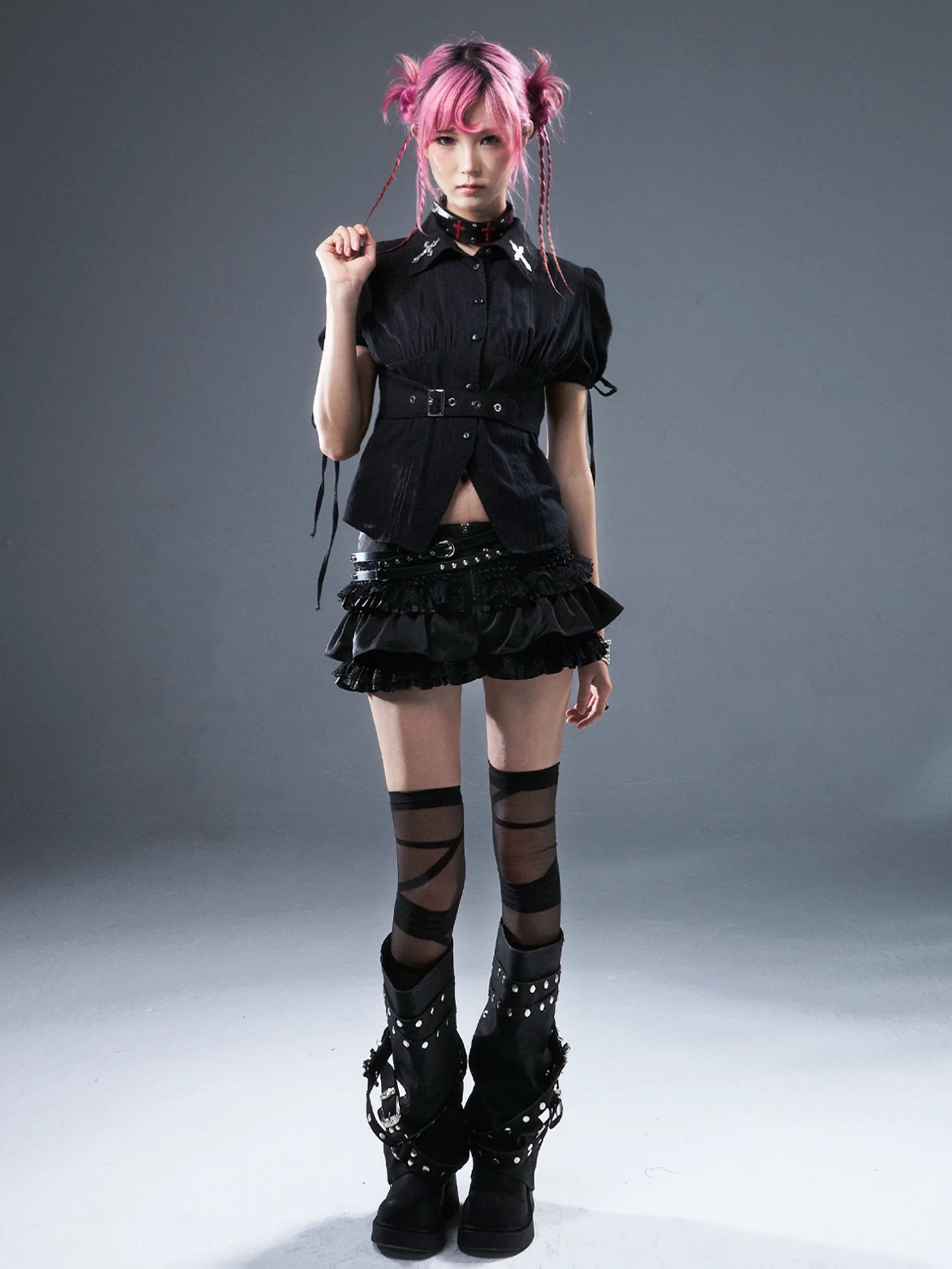 Punk Lace Ballet Flounce Low Waist Bloom Shorts