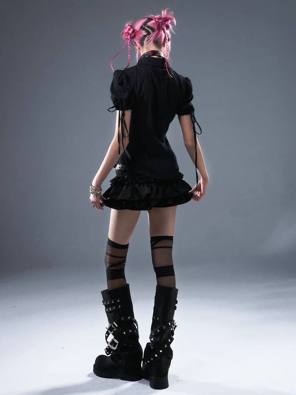 Punk Lace Ballet Flounce Low Waist Bloom Shorts