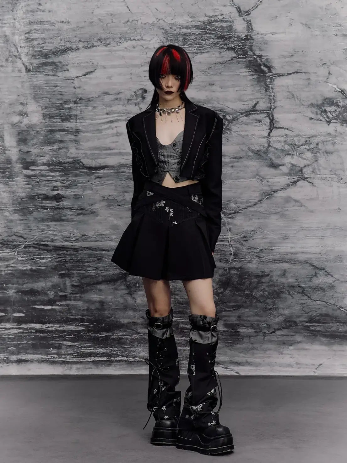 Frustration Garden Punk Revival A Line Skirt Set