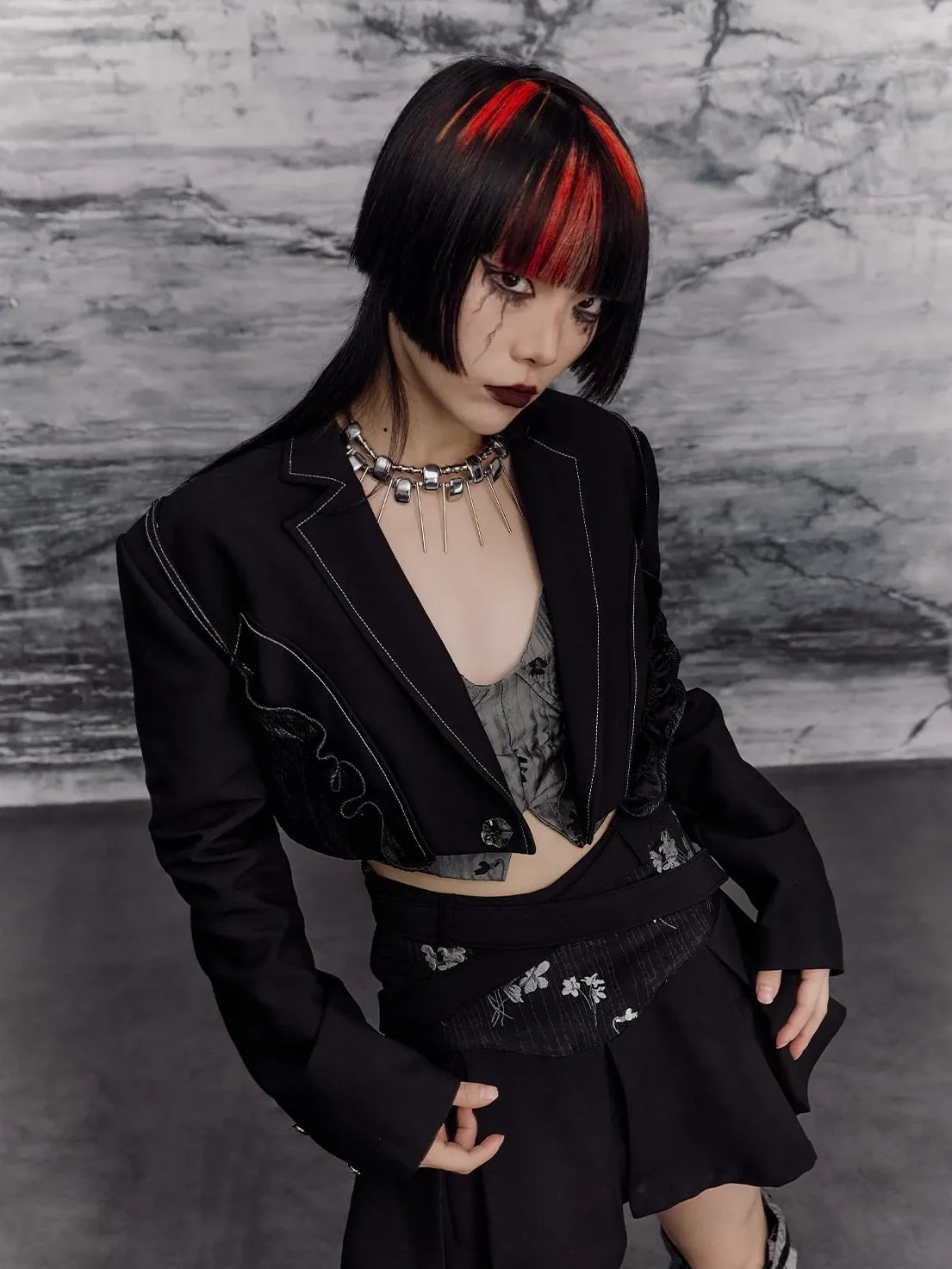 Frustration Garden Punk Revival A Line Skirt Set