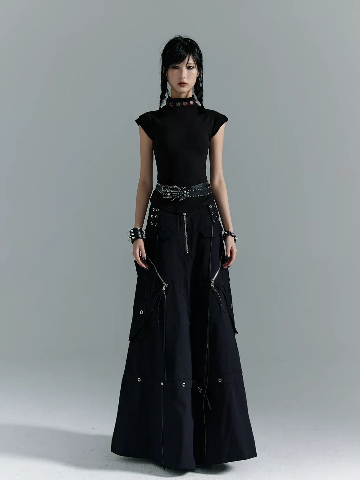 Frustration Garden Punk Soul Elastic Waist Slim Vest