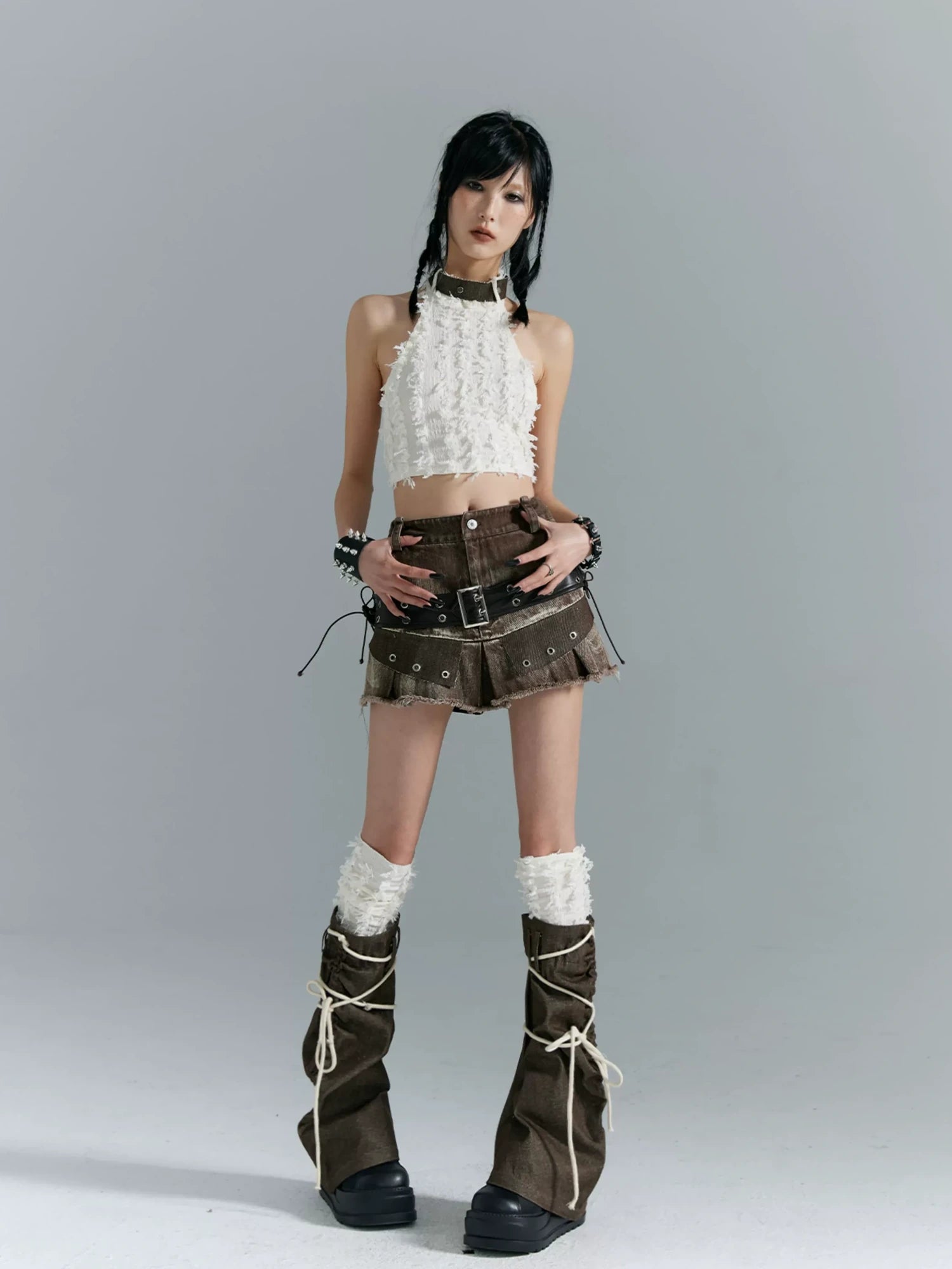 Frustration Garden Punk Soul Stitched Leggings