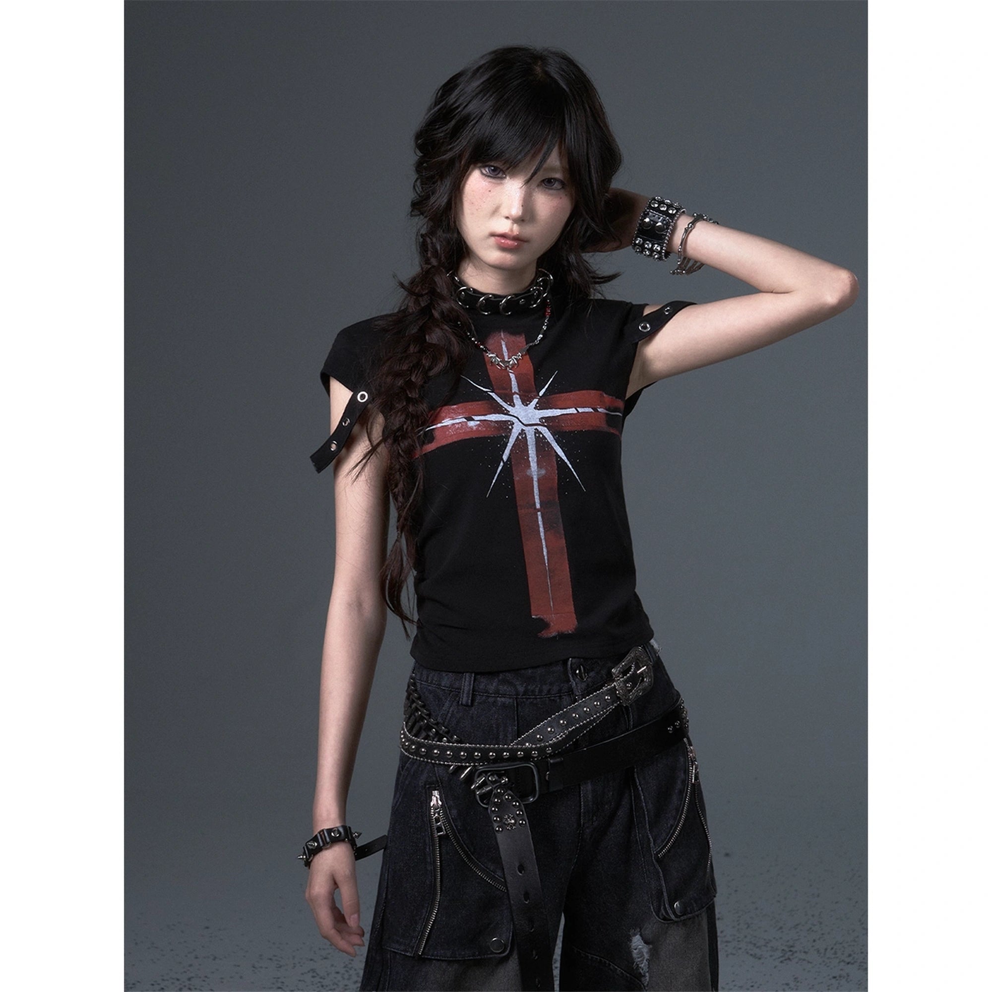 Frustration_Garden_Street_Punk_Cross_Print_Cropped_Tee_MISSTT