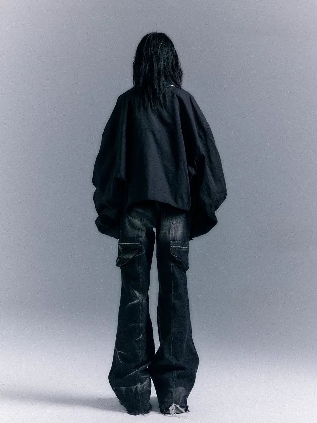 Street Punk Washed Flared Jeans