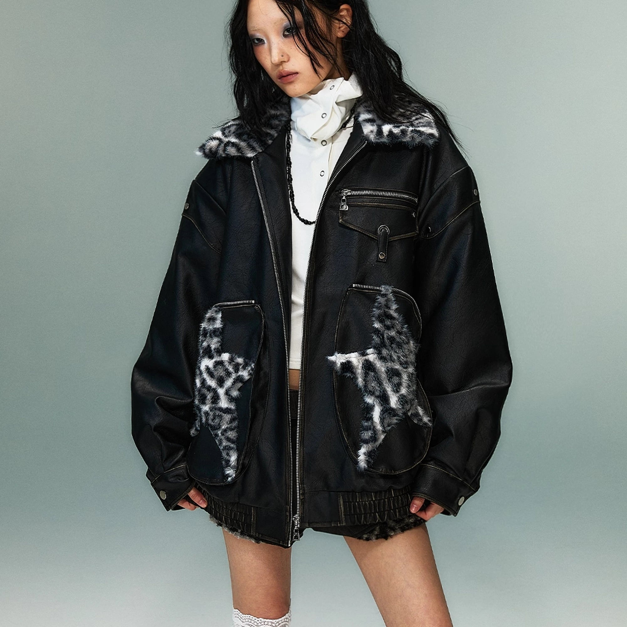 Frustration_Garden_Vintage_Faded_Star_Leopard_Print_Pu_Jacket_MISSTT