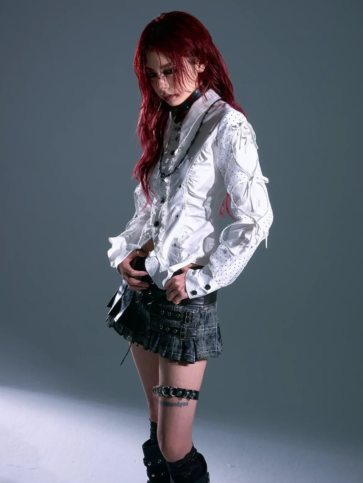 Vintage Punk Plaid Skirt