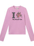 I Love My Muffin Top T-Shirt With 3D Heart Print