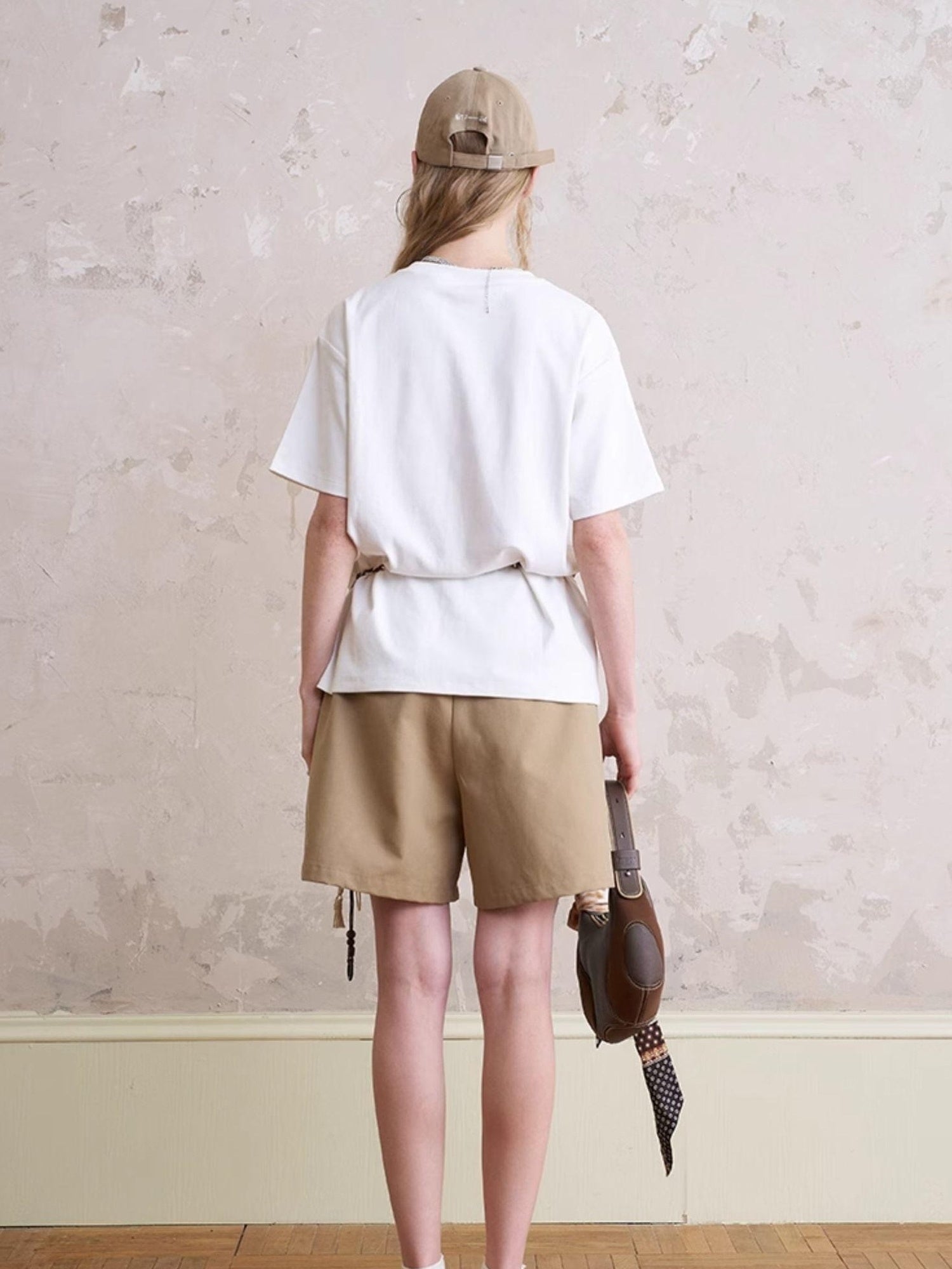 DIDDI MODA Funny Puppy Print Loose T Shirt With Layered Pants Set