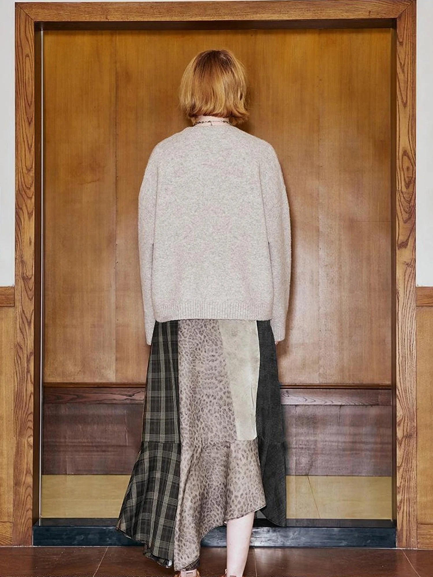 Future Kitten Holographic Beaded Knit Sweater