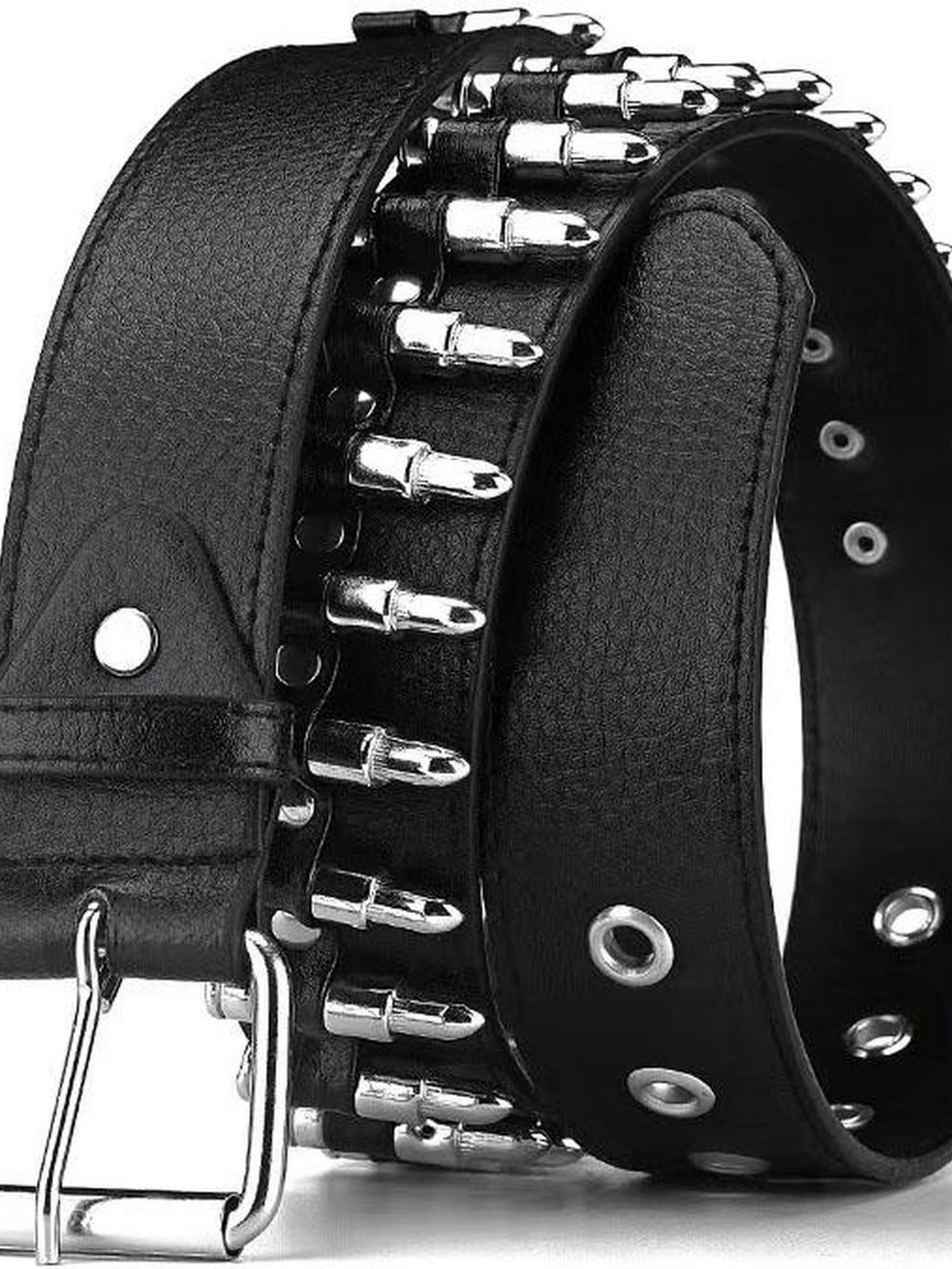 WSW WUSHENWU Gothic Street Style Bullet Belt Versatile Fashion Accessory