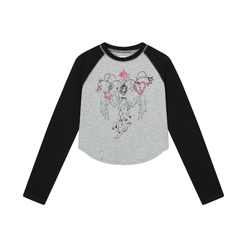 Achihara Icarus Sleeve Graphic Tee Unisex Top
