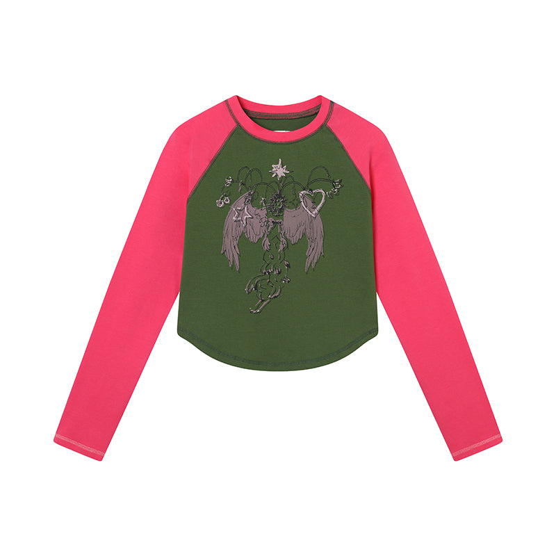 Achihara Icarus Sleeve Graphic Tee Unisex Top
