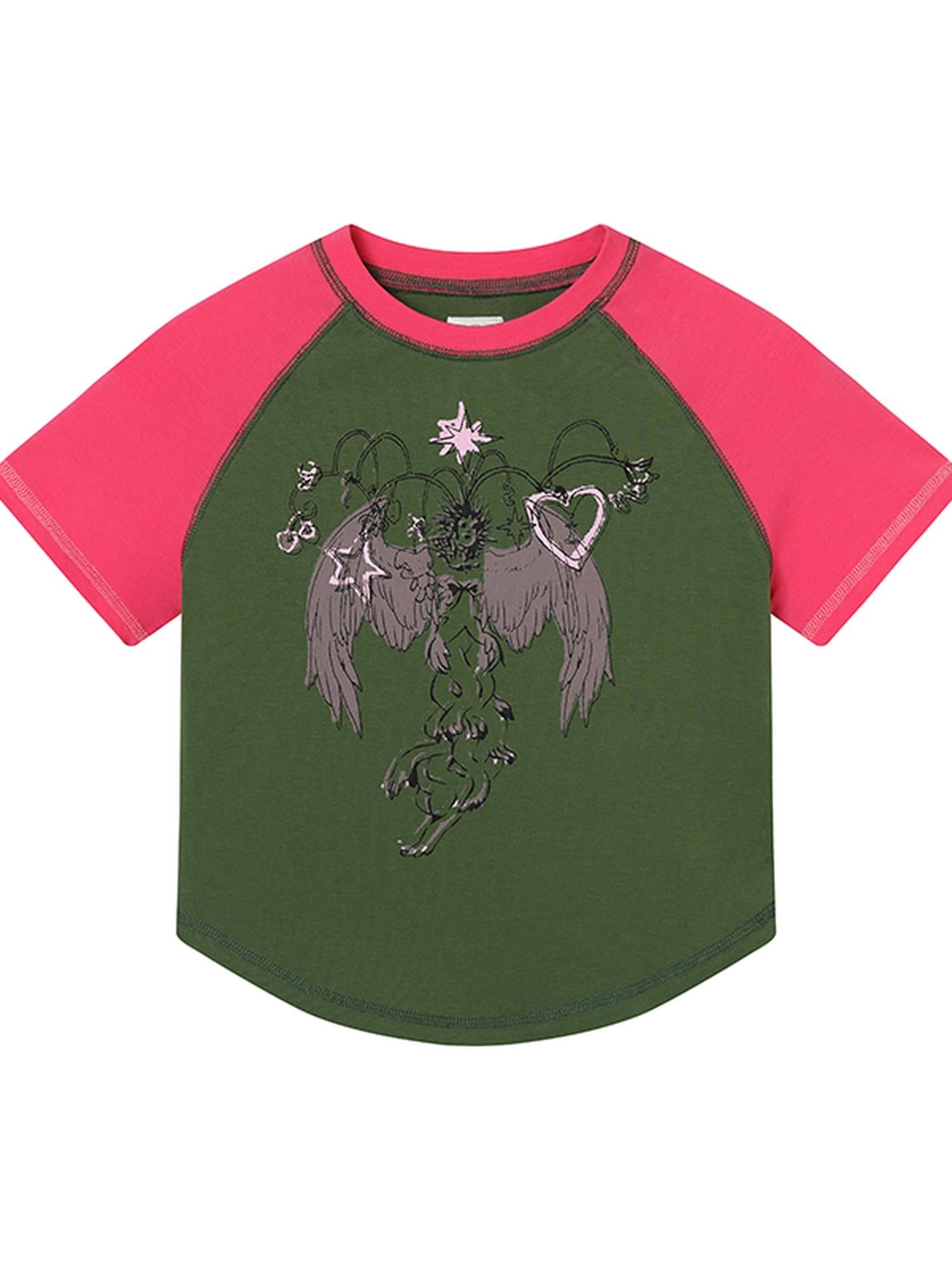 Achihara Icarus Sleeve Tee Sun Sea Colorblock