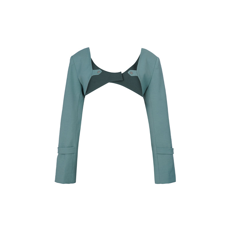 NN NORTH NODE Deconstructable Twin Flame Suit Set V-neck T-shirt Long Sleeve