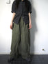 ang project Vintage Wide Leg Trousers With Adjustable Waist Tie