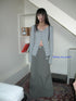 ang project Vertical Stripe Slim Fit Long Sleeve Tee