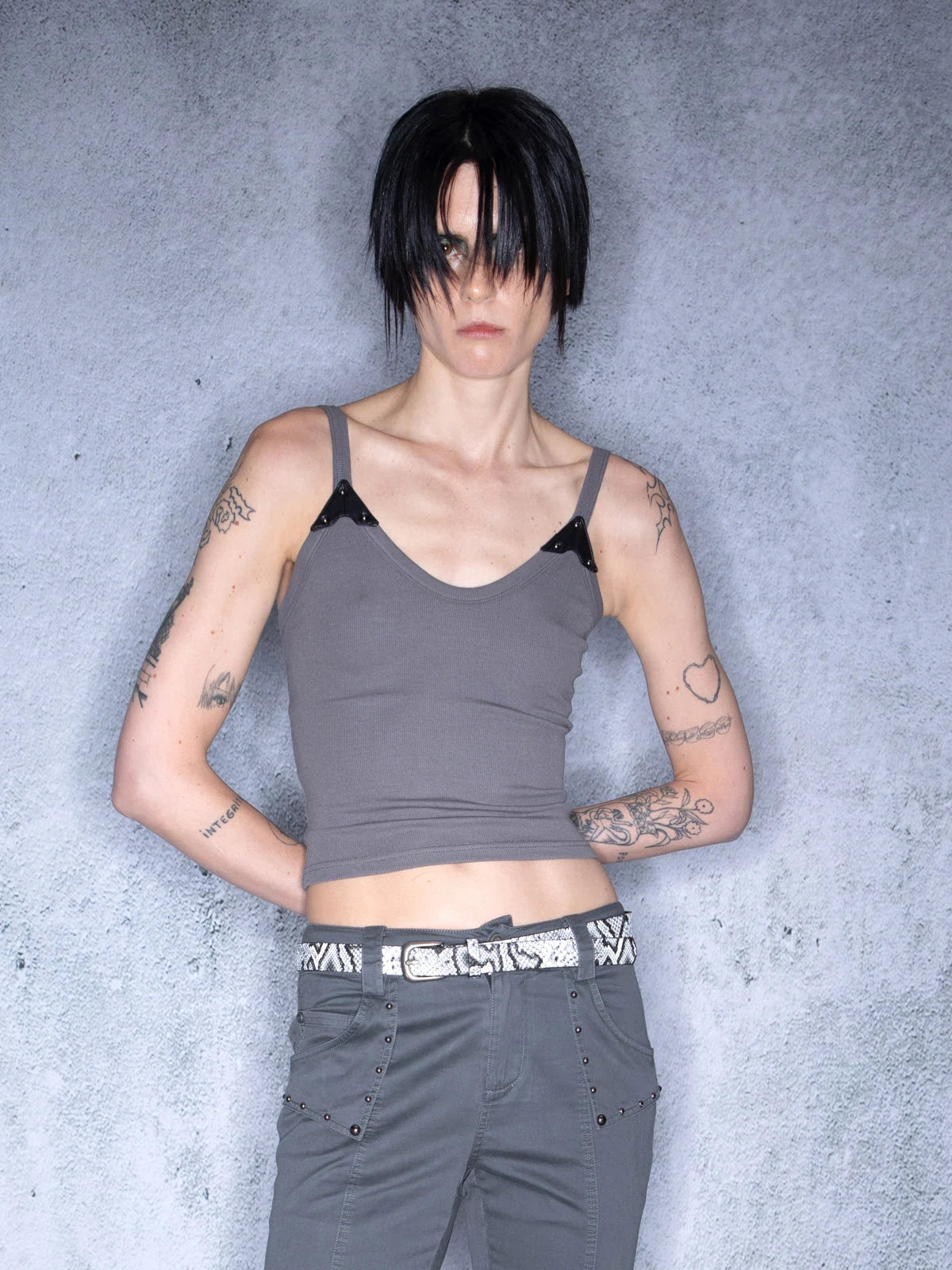 Ember Glow Dawn Multi Color Patchwork Slip Top