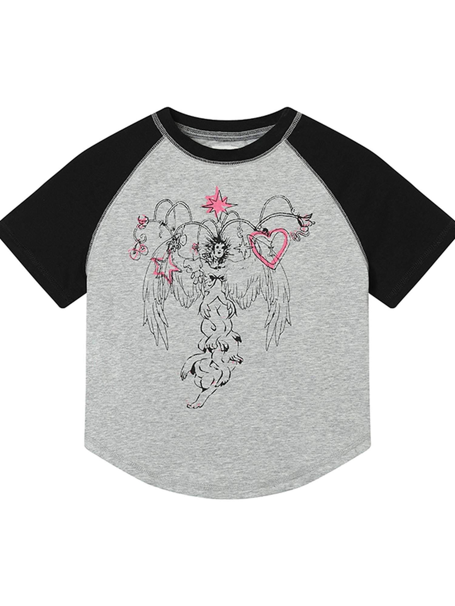 Achihara Icarus Sleeve Tee Sun Sea Colorblock