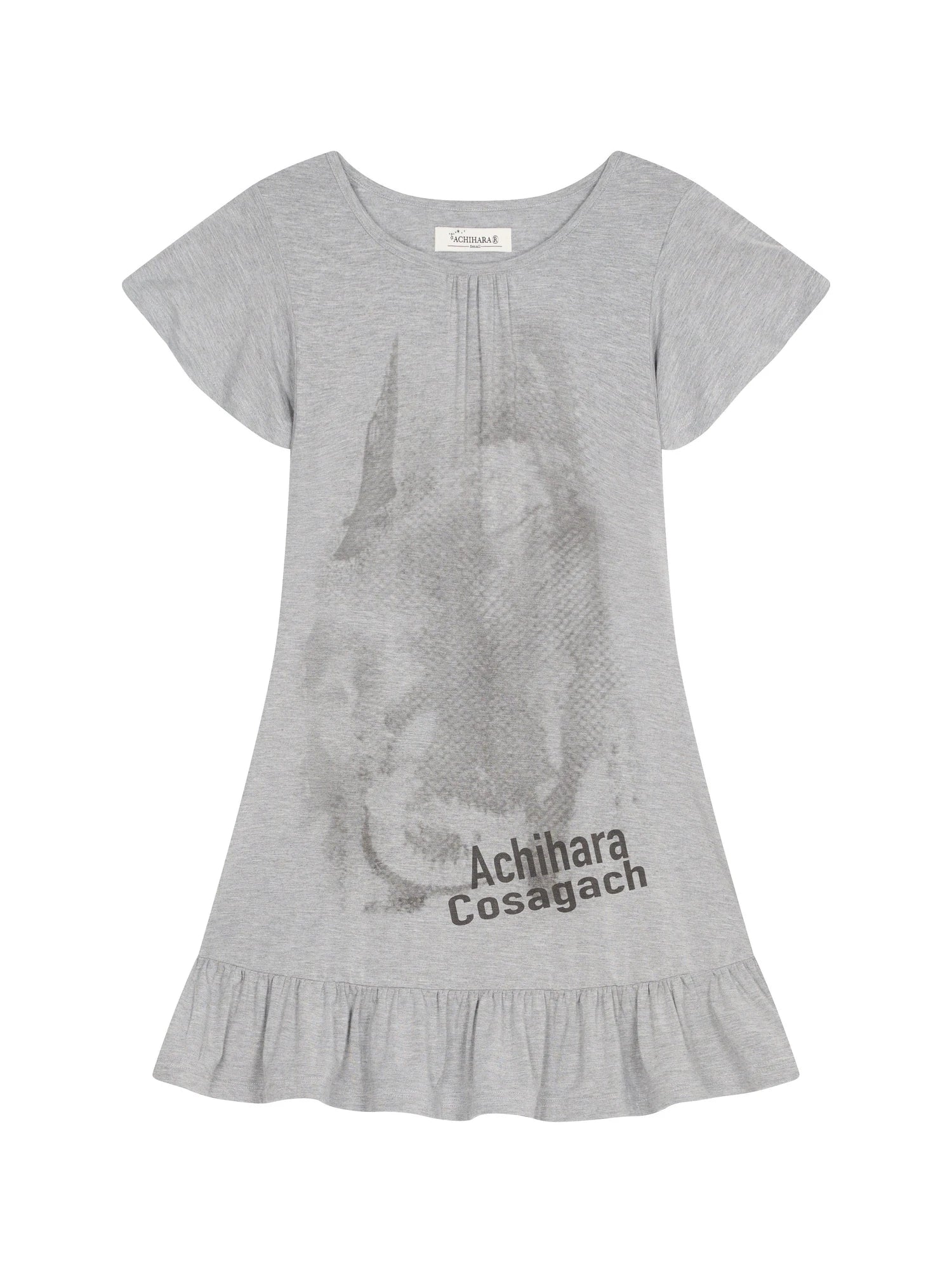 Summer Dream White Ruffle Hem T-shirt Dress