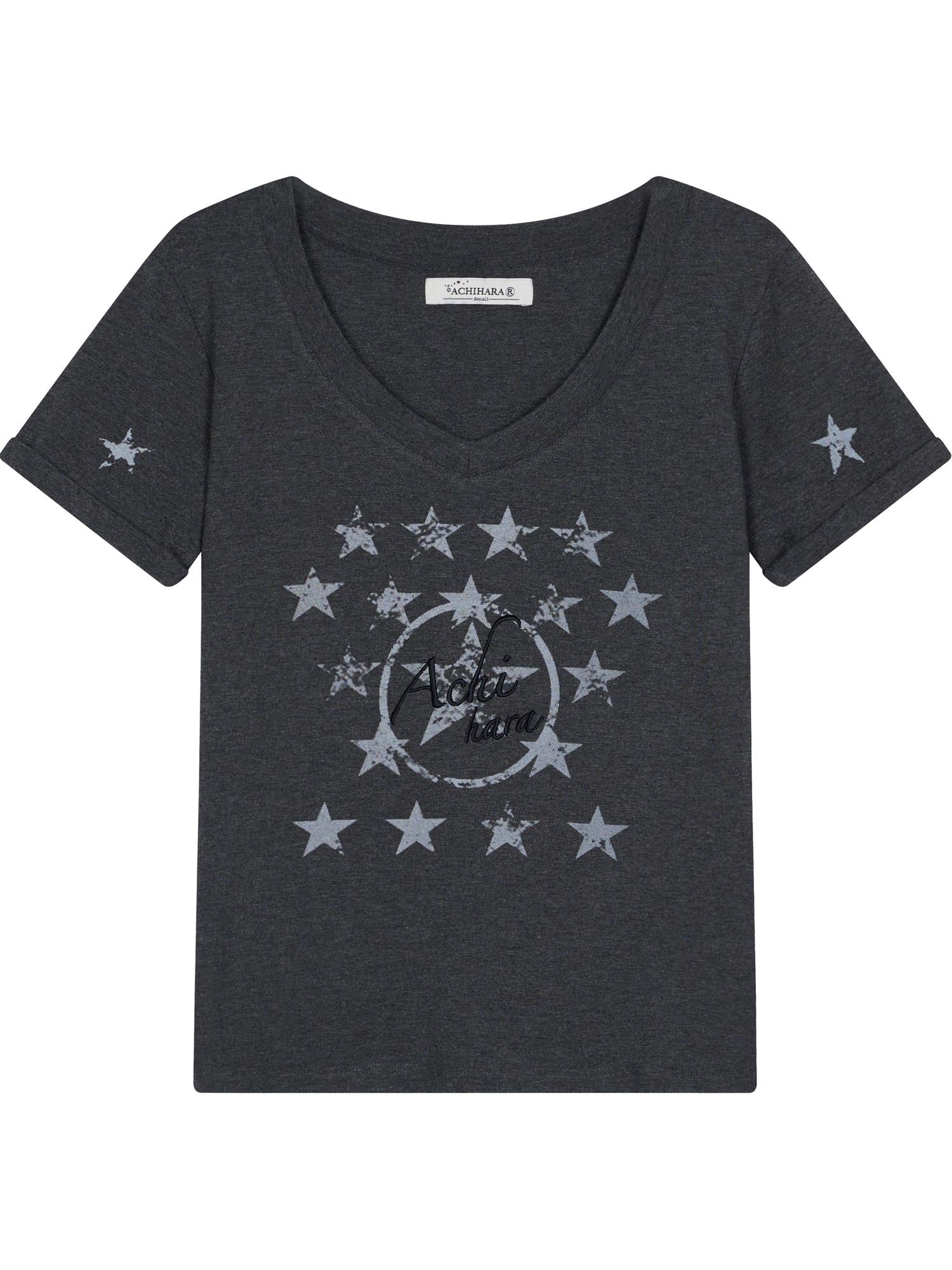 Achihara Sneezing Star Short Sleeve Slim Fit T-Shirt