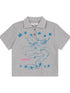 Digital Dragon Polo Tee V-neck T-shirt Long-Sleeve