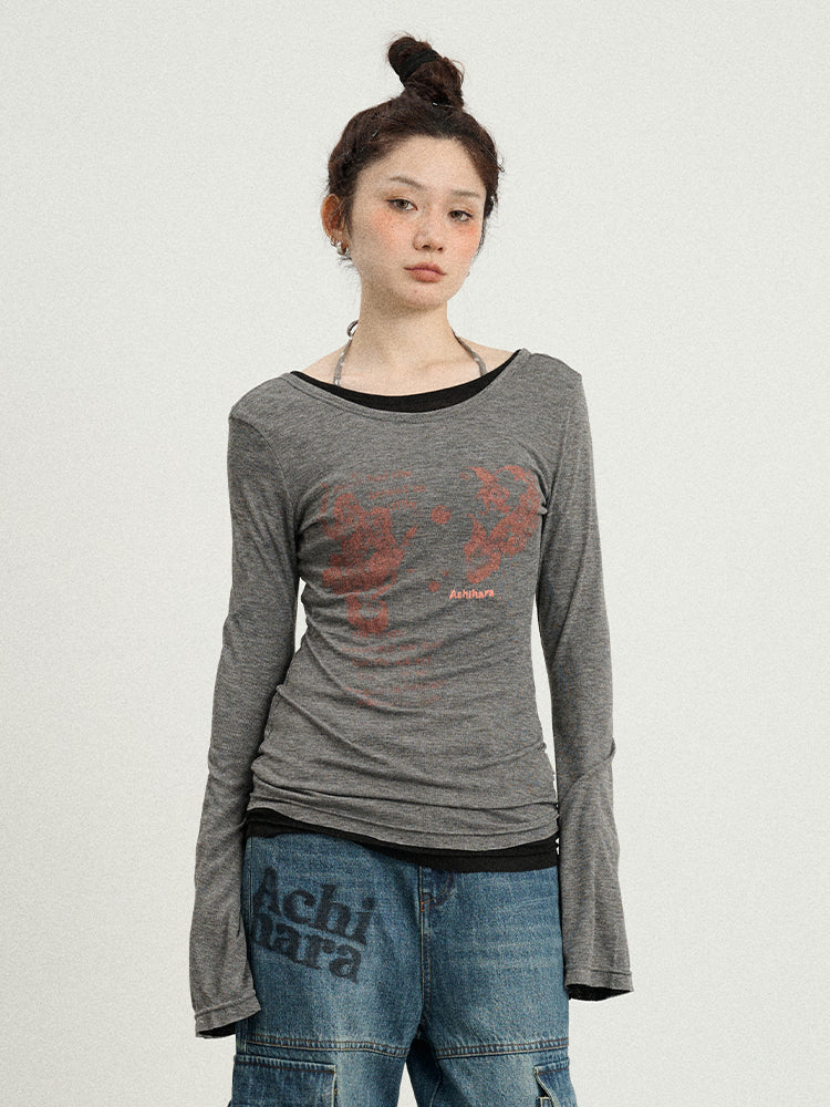 Achihara Fish Princess Long Sleeve T-shirt