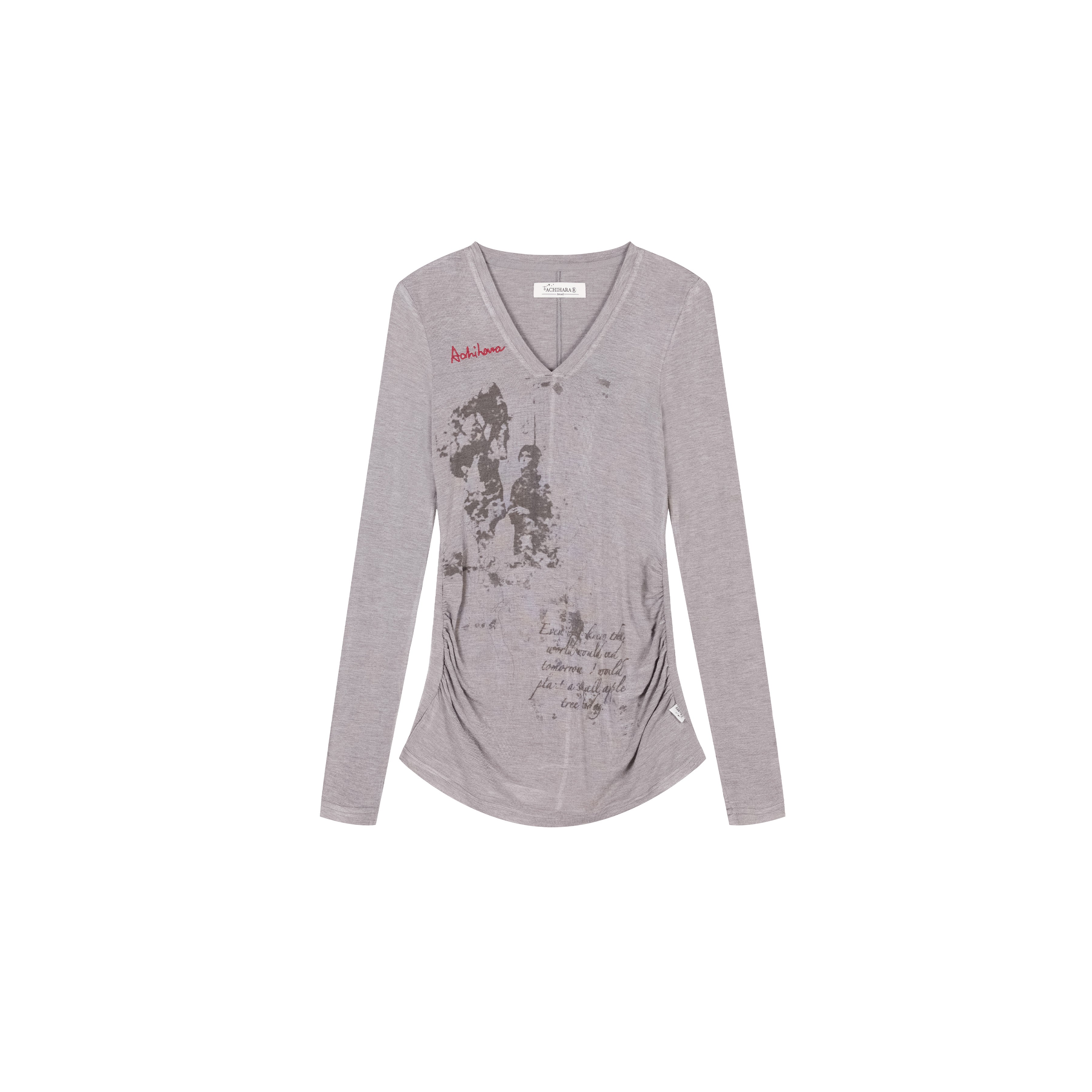 Achihara Apple Tree Twist T-Shirt Lightweight Long Sleeve Sun Protection Top