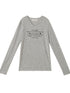 Long Sleeve T-Shirt With Inspirational Print Describe Yourself Beyond Rules