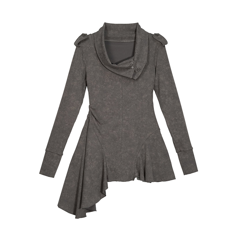 Update Cest Nous Wandering Poetess Stacked Neck Slim Long Sleeve Tee
