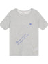 Sea Salt French Print Cropped Tee V-Neck T-Shirt Long-Sleeve