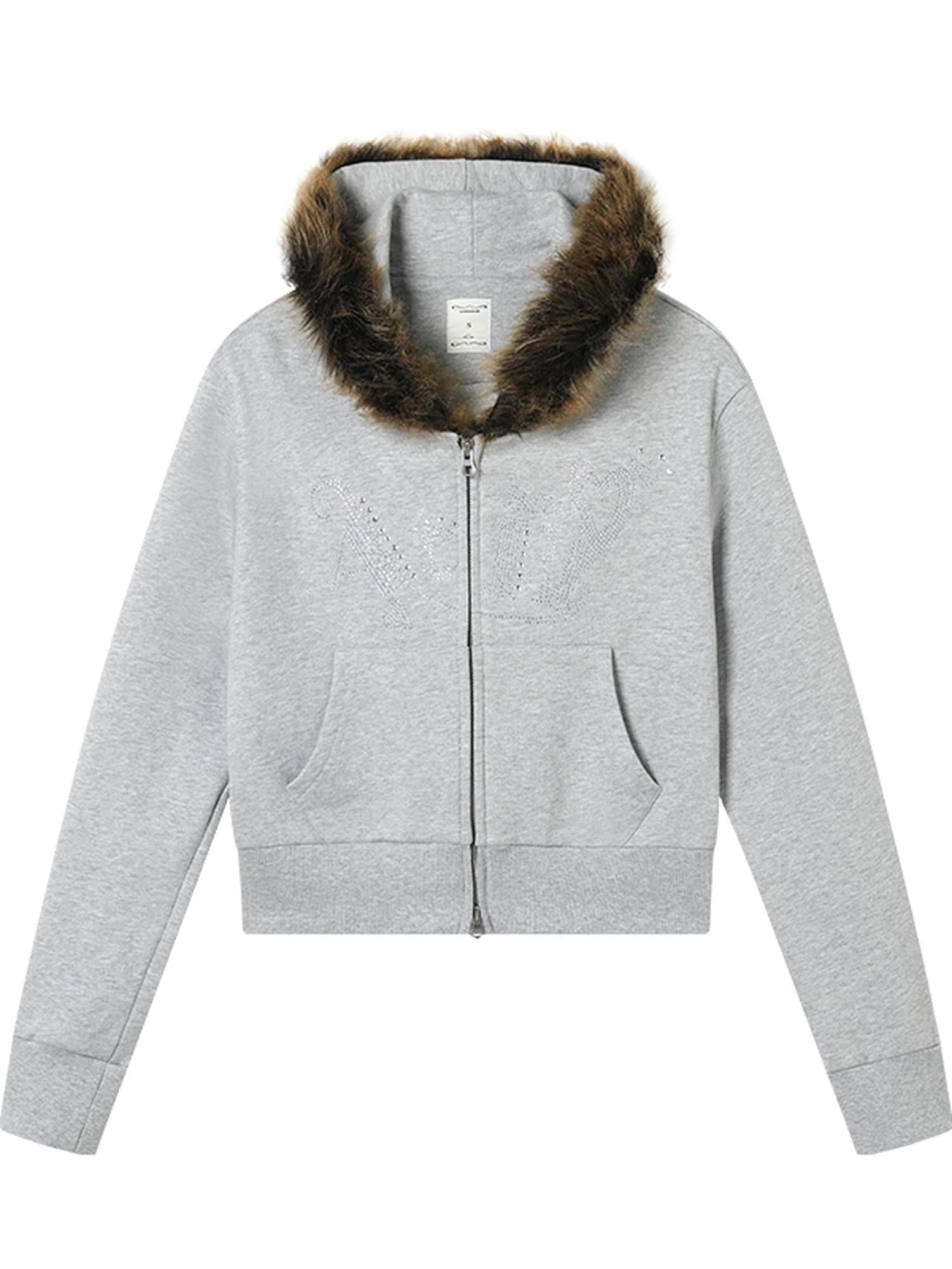 Cozy Fluffy Cropped Sweatshirt