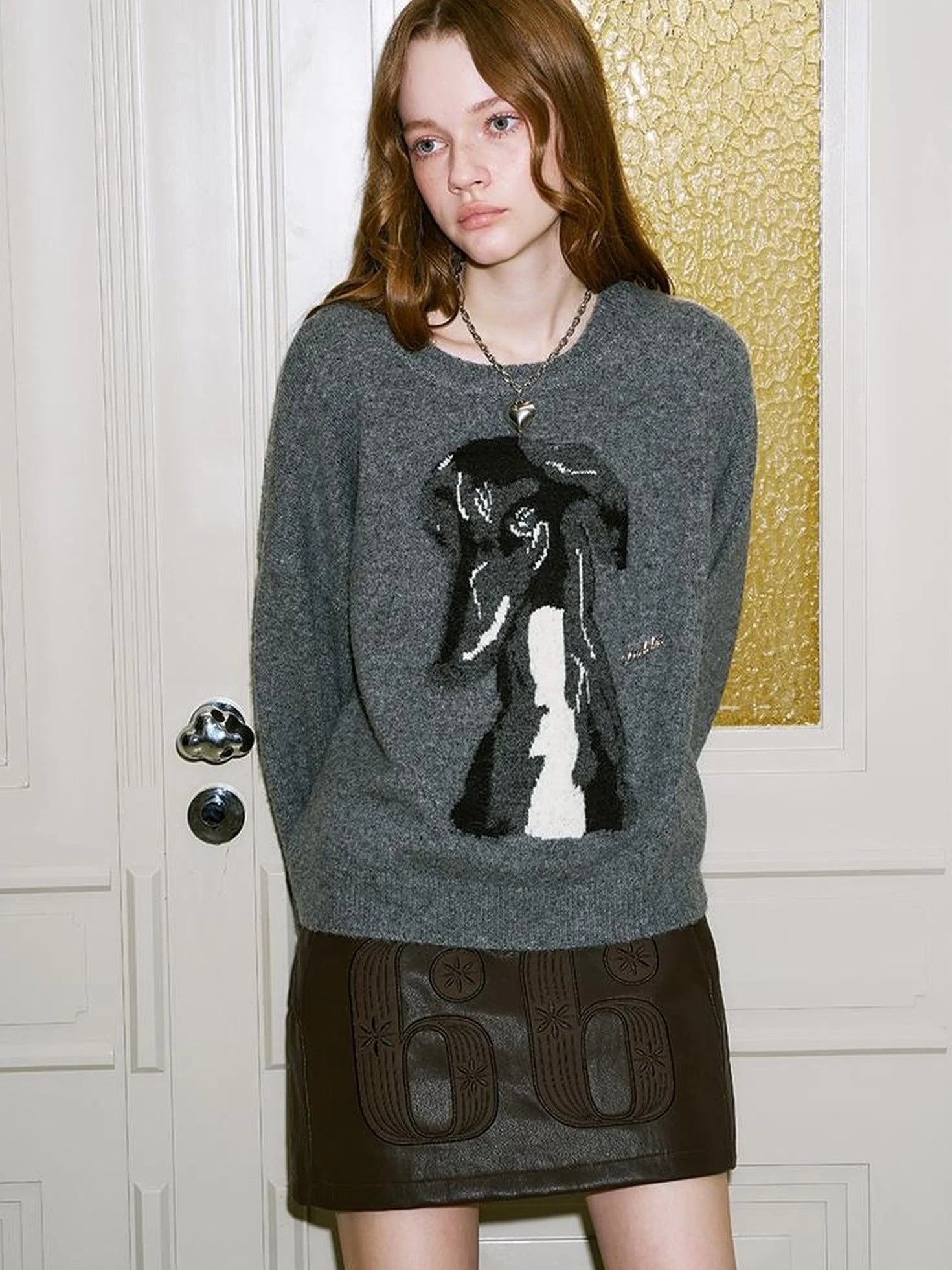 Greyhound Knit Sweater Women Soft Yarn Winter 2024