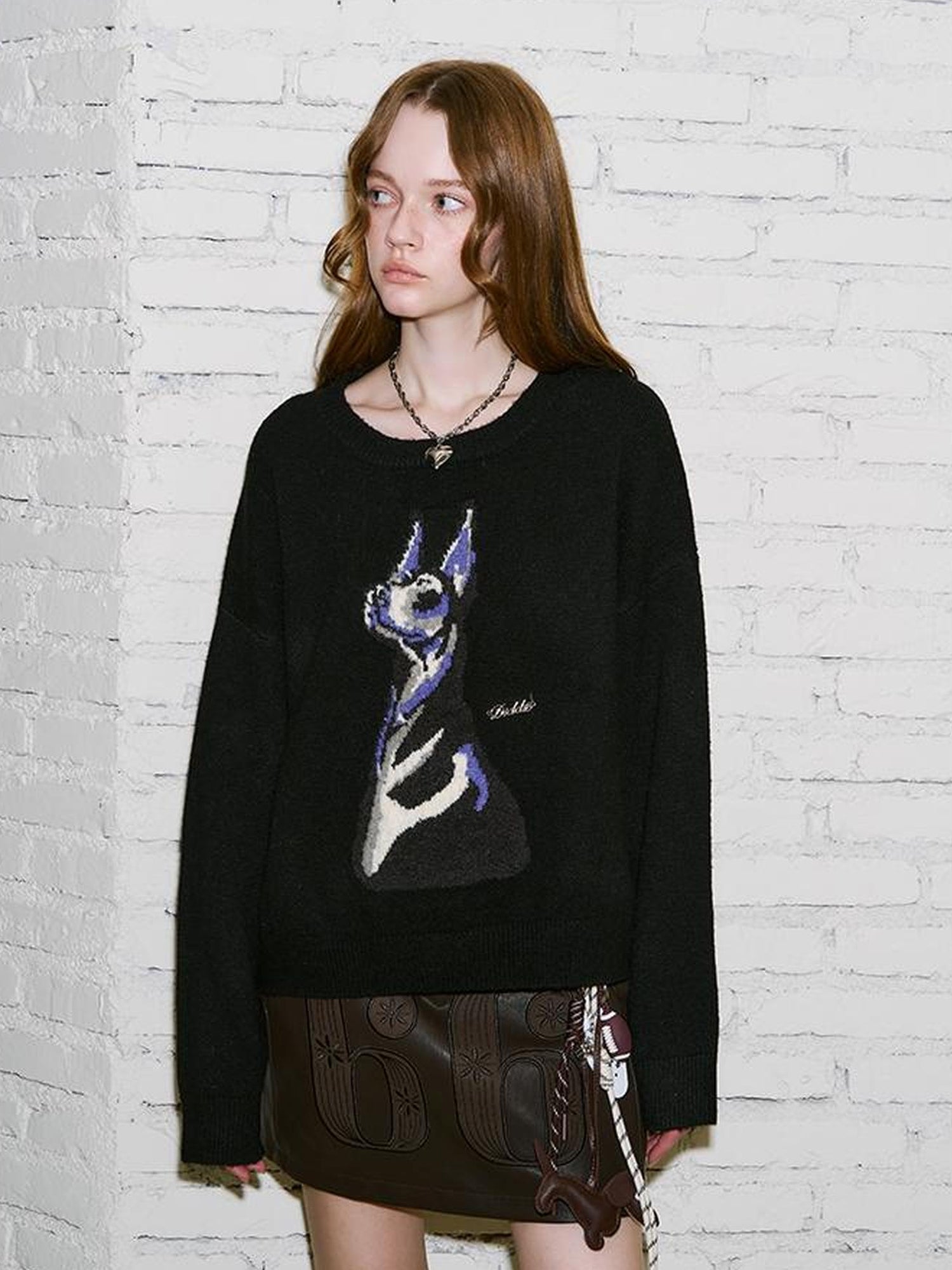 DIDDI MODA Greyhound Knit Sweater Women Soft Yarn Winter 2024
