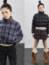 Dual-Persona Reversible Plaid Jacket