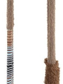 HEMOGLOBIN Faux Fur Striped Geometric Rectangle Women&